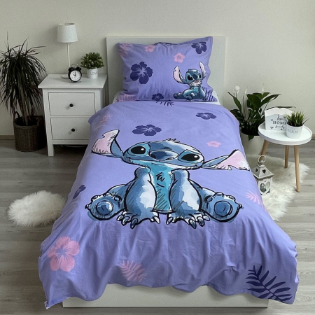 Lenjerie de pat Disney Lilo and Stitch, 2 Piese, 140×200 cm, 70×90 cm, 100% Bumbac [2]