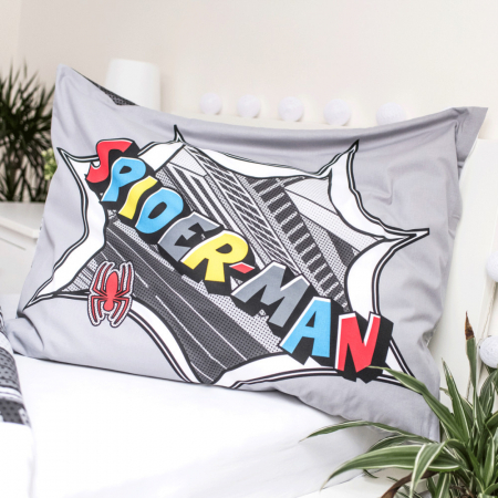 Lenjerie de pat Spiderman, 2 Piese, 140×200 cm, 70×90 cm, 100% Bumbac [3]