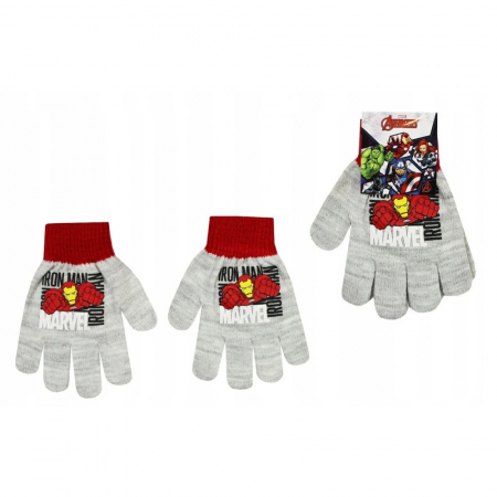 Accessories - Mănuși pentru copii  Marvel Advengers, 43% acril + 56% poliester + 1% elastan, Negru