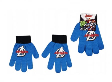 Accessories - Mănuși pentru copii  Marvel Advengers, 80% acril + 19% poliester + 1% elastan, Negru