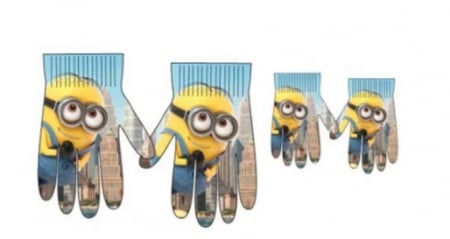 Accessories - Mănuși pentru copii Minions, One Size, Multicolor.
