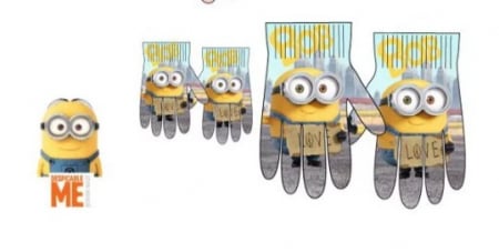 Accessories - Mănuși pentru copii Minions, One Size, Multicolor.