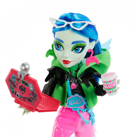 Papusa Monster High Skulltimate Secrets Neon Frights Ghoulia 25cm [3]
