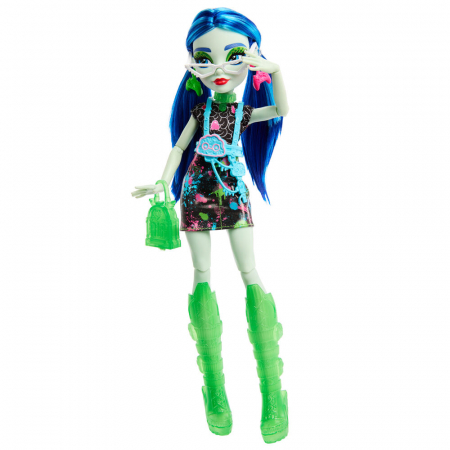 Papusa Monster High Skulltimate Secrets Neon Frights Ghoulia 25cm [5]