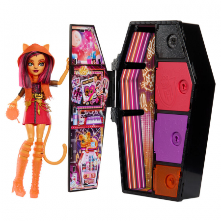 Jucării - Papusa Monster High Skulltimate Secrets Neon Frights Ghoulia 25cm