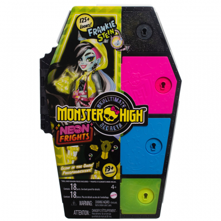 Papusa Monster High Skulltimate Secrets Neon Frights Ghoulia 25cm [1]