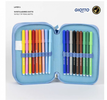 Lilo and Stitch Sweet Pencil Case, 3 compartments, 12.5x5.5x19.5cm, multicolor [3]