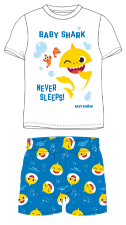 Disney nightwear - Pijama pentru copii  Baby Shark, Scurta, 100% Bumbac, Multicolor