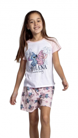 Disney nightwear - Children's Pajama Set Disney Lilo & Stitch, 100% cotton, multicolor