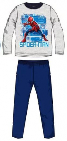Disney nightwear - Pijama pentru copii Spiderman Best Hero cu mânecă lungă  Gri/Bluemarin
