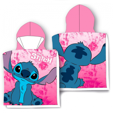Poncho - Poncho Disney Lilo and Stitch,  55x100cm. 100% Bumbac