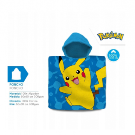 Poncho Pokemon 60x120 cm, 100% Bumbac [1]