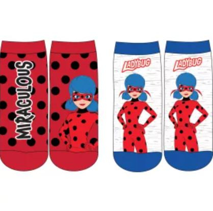 Accessories - Set 2 perechi Sosete pentru copii Buburuza Miraculoasa (Ladybug)
