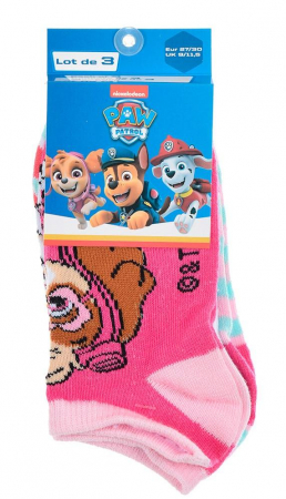 Set 3 perechi sosete scurte pentru copii Paw Patrol, Multicolor [1]