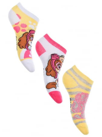 Accessories - Set 3 perechi sosete scurte pentru copii Paw Patrol, Multicolor