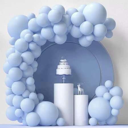 Decoration balloons - Set baloane 86 piese albastru cer