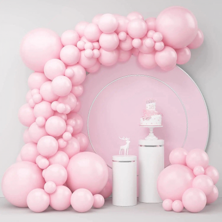 Decoration balloons - Set baloane ghirlanda 86 piese roz pal
