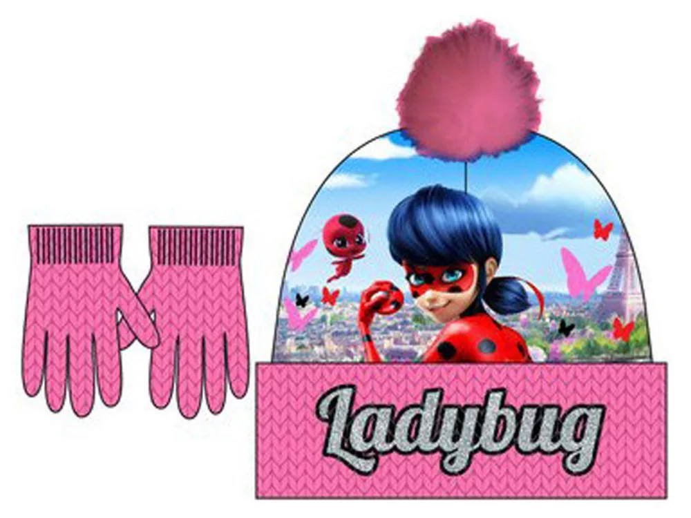 Accessories - Set căciulă + mănuși Miraculous Buburuza