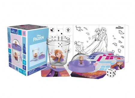 Accessories - Disney Frozen Anna Gift Set | 350 ml Snack Cup, Elsa Figurine, Game & Creative Activities