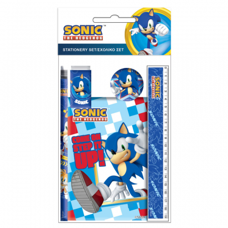 Rechizite - Set de papetărie Sonic the Hedgehog, 5 Piese