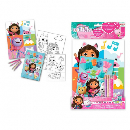 Colțul Artistic - Set de colorat Gabby's Dollhouse 3+ ani