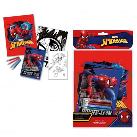 Colțul Artistic - Set de desenat Spiderman, 6 piese, 3+ ani
