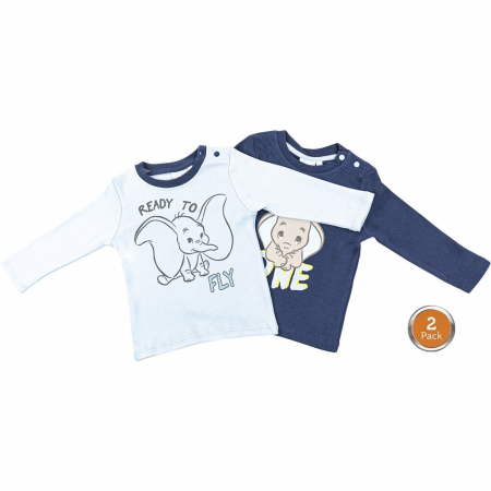 Set Disney Dumbo Baba 7 Piese, Bluza, Căciula și Bavetică 100% Bumbac [1]