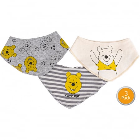 Bebe Fashion - Set Disney Winnie the Pooh Baba, 7 Piese, Bluza, Căciulă și Bavetica 100% Bumbac
