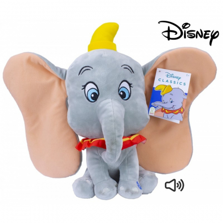 Plușuri - Animal de pluș Disney Classics Palz Plush Dumbo cu sunet 32 cm,3+ ani