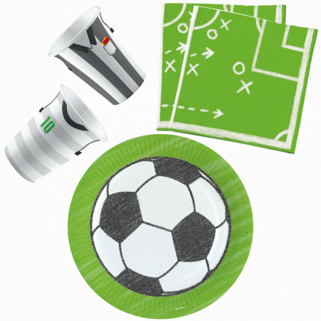 Decoration - Set vesela petrecere  Kicker Fotbal Party, 36 piese