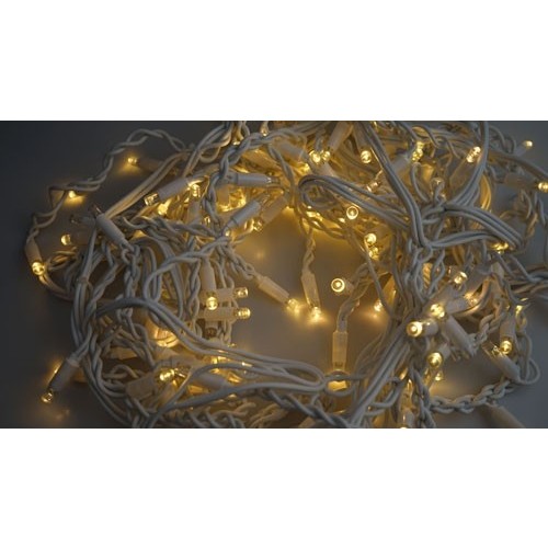 Instalatie Craciun, 210 m, 5040 Led-uri ,Franjuri, Alb cald, Flash, Alimentator, Interconectabila, Prelungitor 6.5 m inclus, Fir Alb Cauciucat, 220v, Flippy [4]