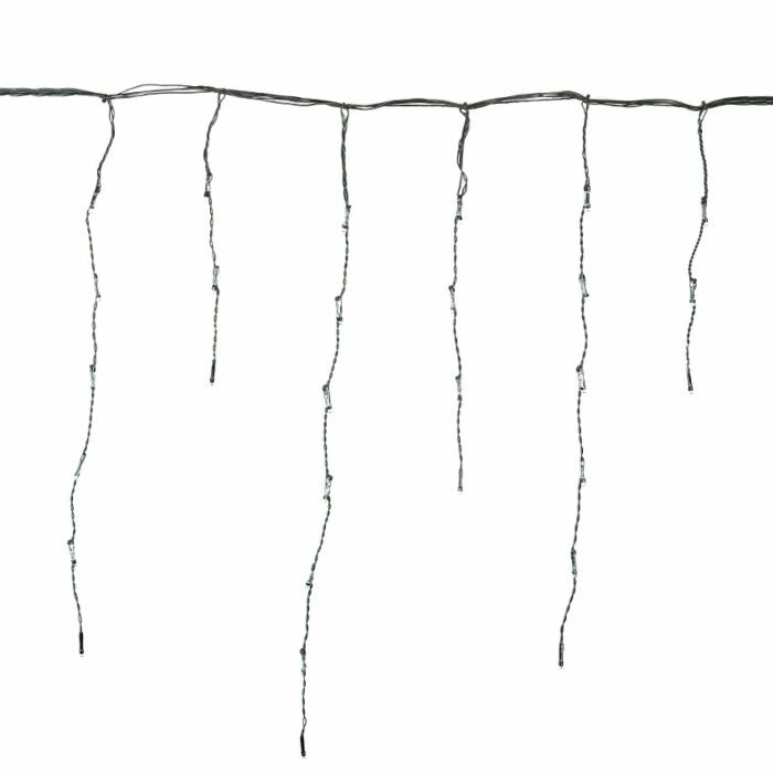 Instalatie Craciun Profesionala de Exterior IP65, 35 m, 840 Led-uri Mari ,Franjuri, Alb rece, Flash, Alimentator, Interconectabila, Fir Negru Cauciucat, 220v, Flippy [14]