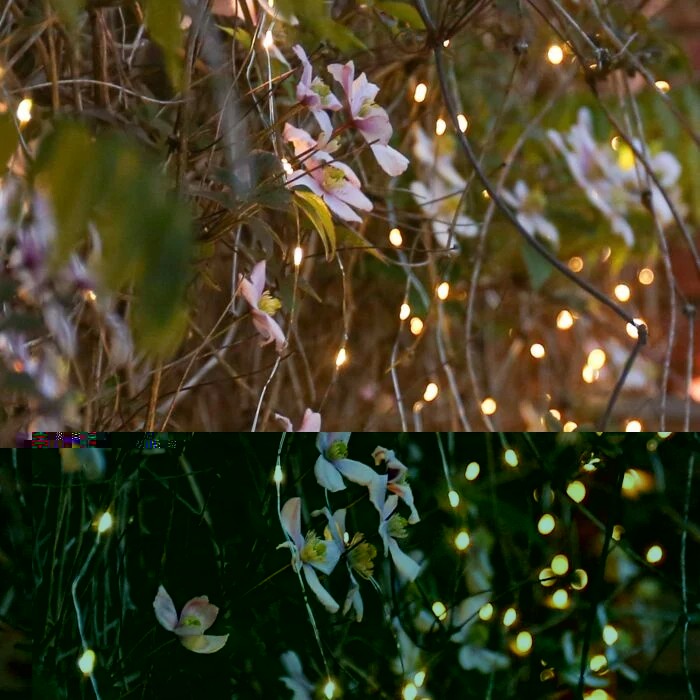 Instalatie Craciun Tip Turturi, IP44, 20 m, 572 Led-uri, Alb cald, 8 jocuri de lumini, 31V, Telecomanda inclusa, Interconectabila, Prelungitor 3 m inclus, Fir Cupru, Flippy, Interior/Exterior [5]