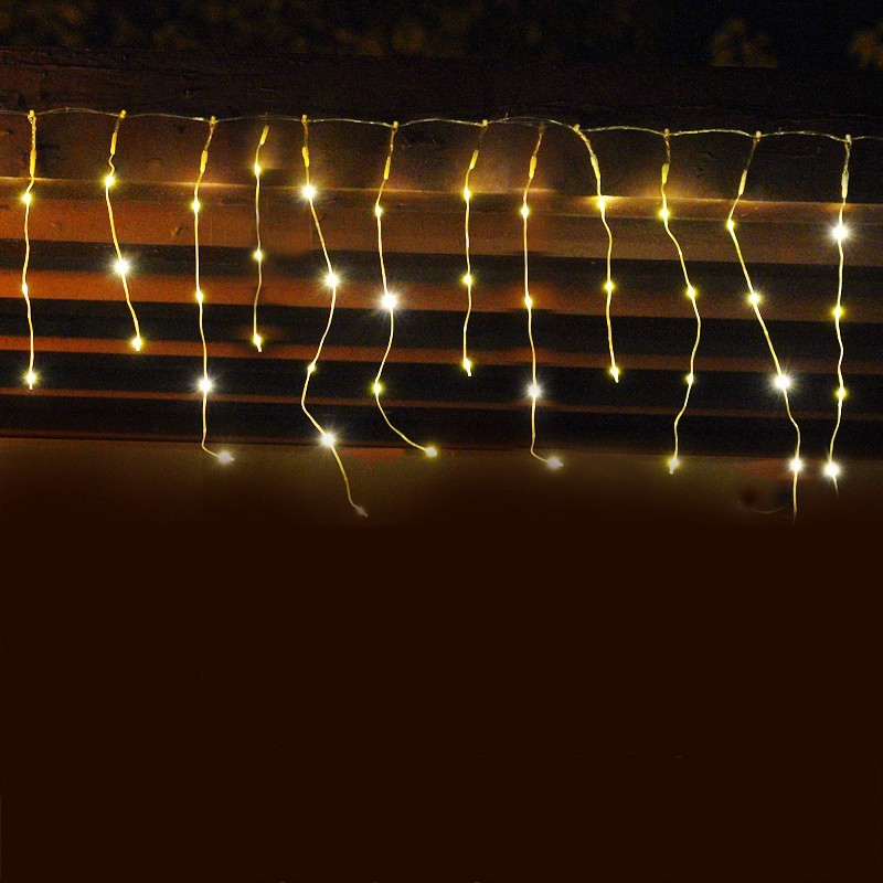 Instalatie Craciun Tip Turturi, IP44, 30 m, 858 Led-uri, Alb cald, 8 jocuri de lumini, 31 V, Telecomanda inclusa, Interconectabila, Prelungitor 5 m inclus, Fir Cupru, Flippy, Interior/Exterior [6]