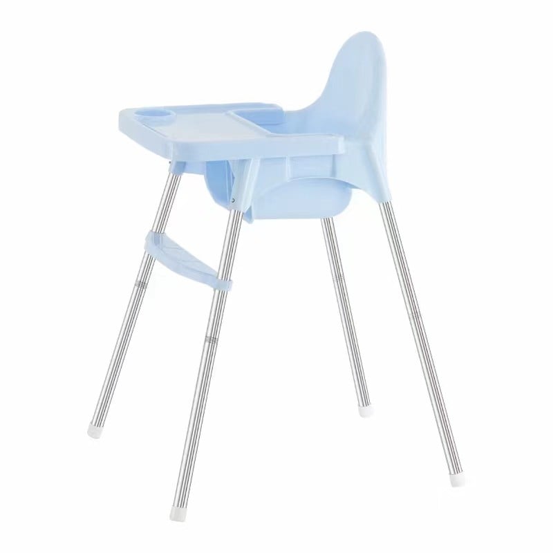 Scaune de masa bebe - Scaun de masa telescopic pentru bebelusi si copii, Flippy, cu Suport picioare si Centura de siguranta, reglabil pe inaltime, Varsta 6-32 luni, Albastru