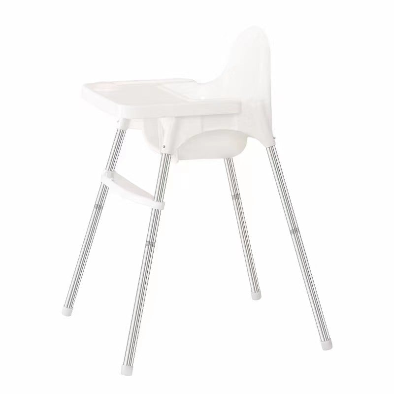 Scaune de masa bebe - Scaun de masa telescopic pentru bebelusi si copii, Flippy, cu Suport picioare si Centura de siguranta, reglabil pe inaltime, Varsta 6-32 luni, Alb