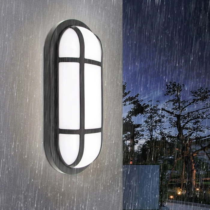Aplica LED de Exterior AX321/218BK, IP65, Alb si Negru [2]