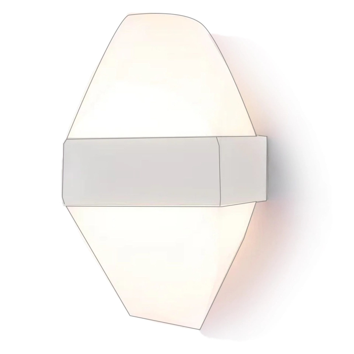 Aplica LED Exterior ICEBERG 10W Metal IP65 Alb [4]