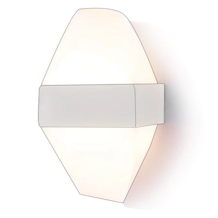 Aplica LED Exterior ICEBERG 10W Metal IP65 Alb [8]
