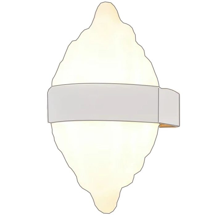 Aplica LED Exterior ICEBERG, Lumina Calda 3000K, 10W, Metal, IP65, Alb [8]