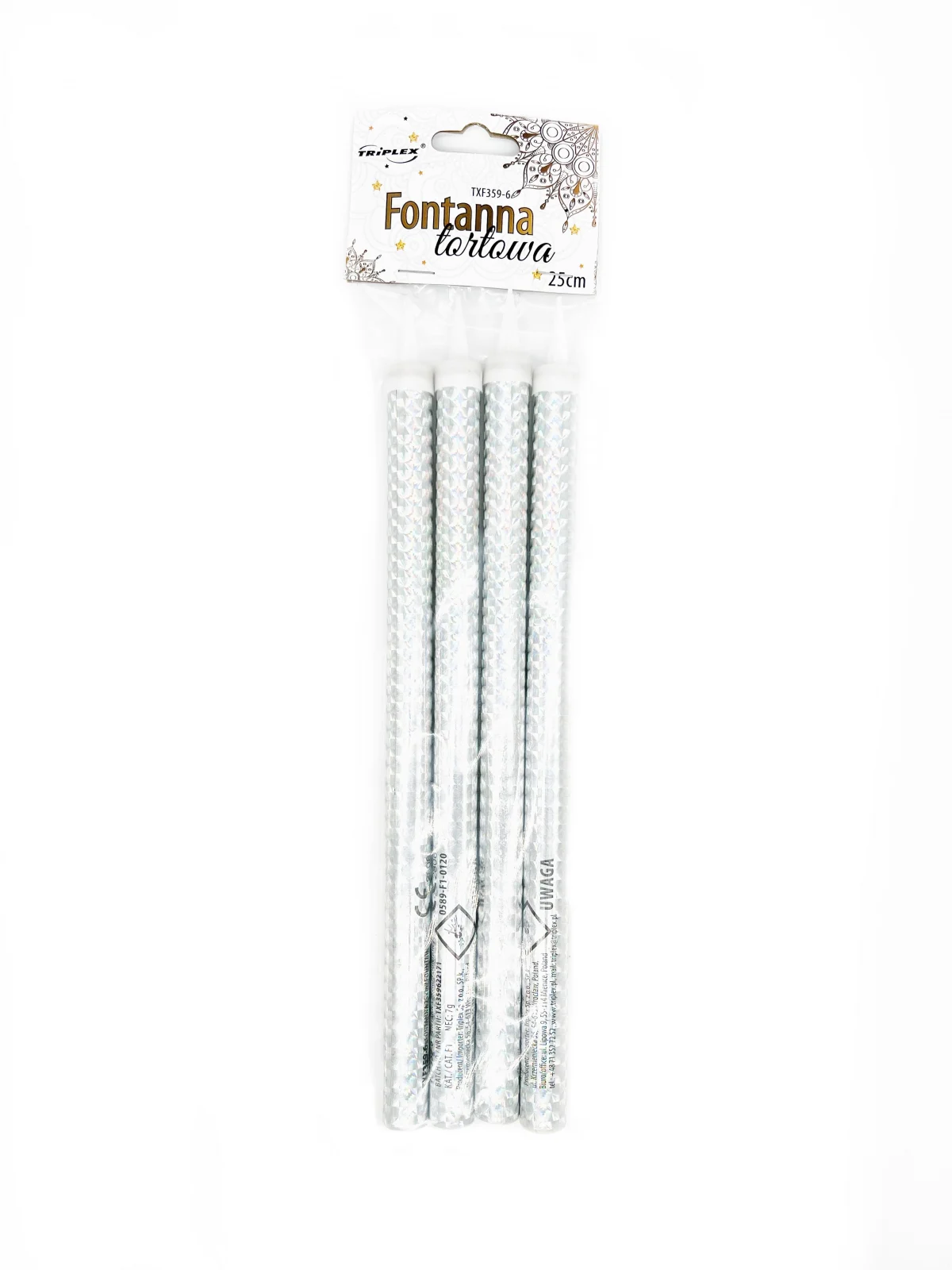 Artificii pentru tort aurii 25 cm set 4 buc [4]