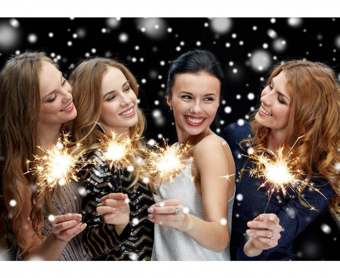 Artificii sparklers de mana - stelute de brad 16 cm - set 10 buc [2]