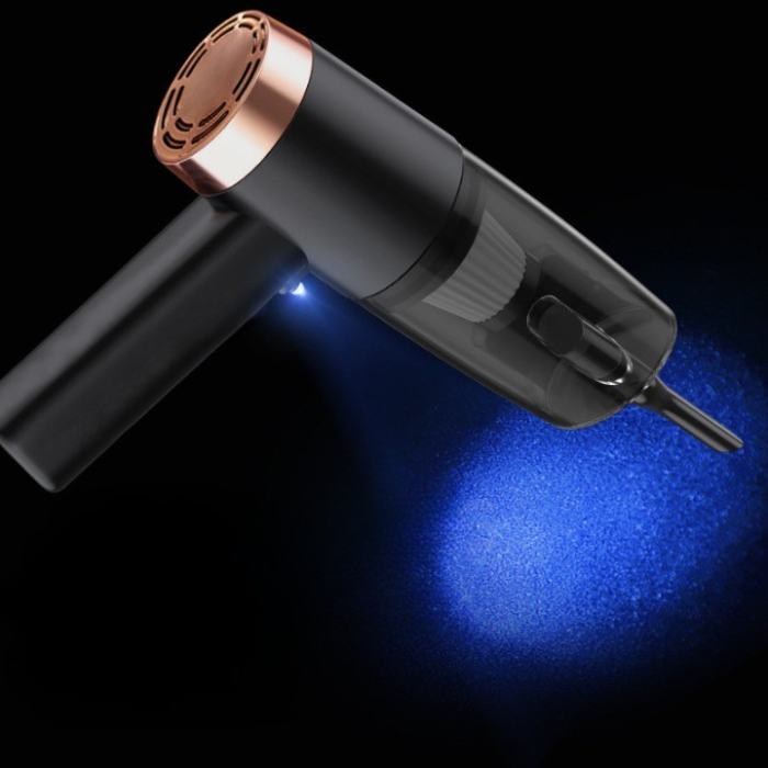 Aspirator Portabil Auto, Flippy, pentru Casa si Masina, Cablu Auto, Tub Prelungitor, 4 Capete de Aspirare, 20x16x19cm, Negru [5]