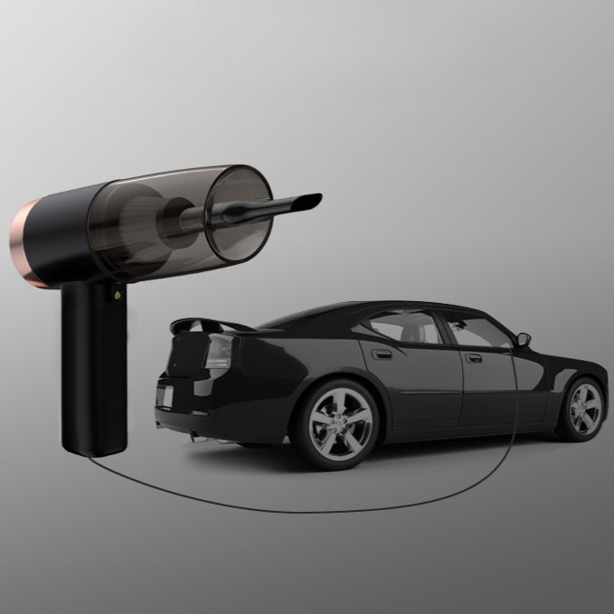 Aspirator Portabil Auto, Flippy, pentru Casa si Masina, Cablu Auto, Tub Prelungitor, 4 Capete de Aspirare, 20x16x19cm, Negru [8]