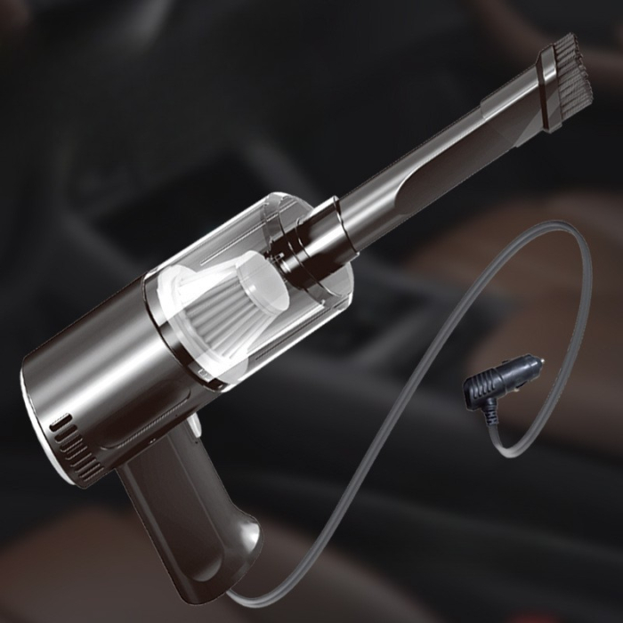 Aspirator Portabil Auto, Flippy, Tip Pistol K7A, Pentru Casa si Masina, Cablu Auto, 36 x 17 cm, Negru [3]