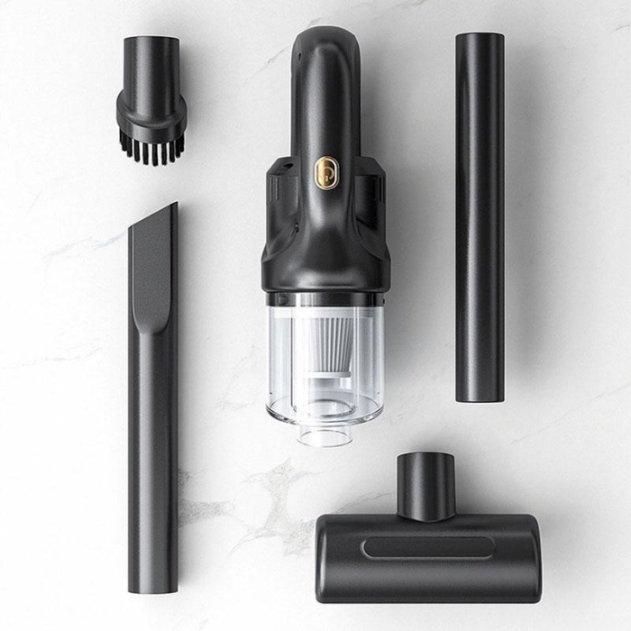 Aspirator Portabil fara Fir, Flippy, Incarcare USB, Pentru Casa si Masina, Autonomie 45 min, Negru [4]