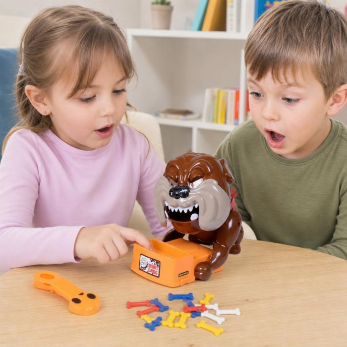 Atentie, Caine Rau! Joc Interactiv Cu Bulldog Si Accesorii Pentru Copii, Jucarie Amuzanta Cu Mecanism Surpriza Si Reactie Rapida, Joc De Masa Cu Suspans Pentru Familie Si Prieteni, Jucarie Distractiva [10]
