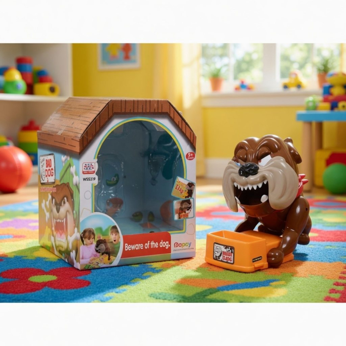 Atentie, Caine Rau! Joc Interactiv Cu Bulldog Si Accesorii Pentru Copii, Jucarie Amuzanta Cu Mecanism Surpriza Si Reactie Rapida, Joc De Masa Cu Suspans Pentru Familie Si Prieteni, Jucarie Distractiva [7]