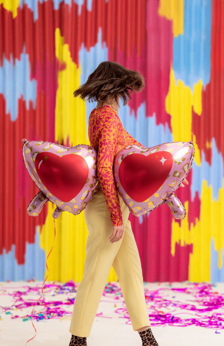 Balon de folie Ochelari Inima 120 cm [3]