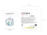Balon confetti - cercuri, 1m, mix [2]